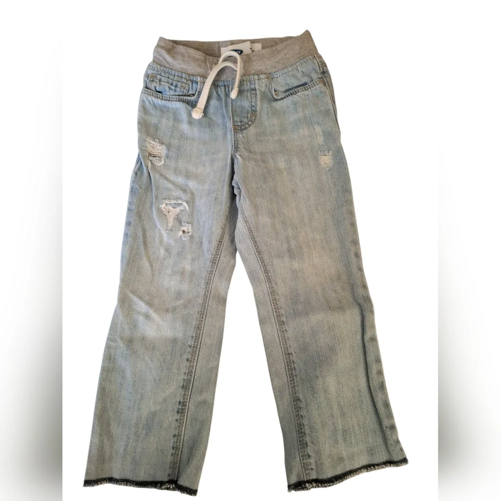 Old Navy Light Blue Distressed Kids Jeans